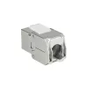 ACT conector fêmea Keystone RJ45 CAT6A blindado sem ferramentas com tampa de proteção contra pó