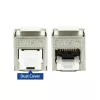 ACT conector fêmea Keystone RJ45 CAT6A blindado sem ferramentas com tampa de proteção contra pó
