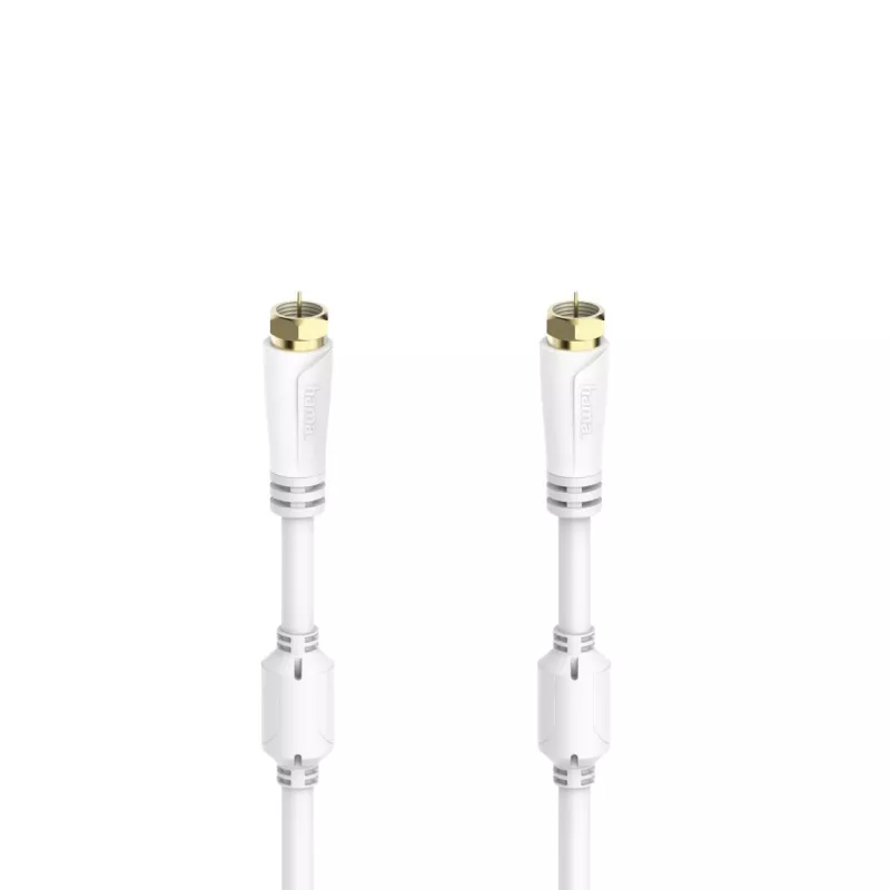 Hama 00205254 cabo coaxial 7,5 m F branco