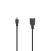 Cabo USB Hama Flexi-schlank USB 2.0 0,15 m Micro-USB A USB A preto