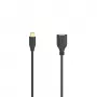 Cabo USB Hama Flexi-schlank USB 2.0 0,15 m USB C USB A preto