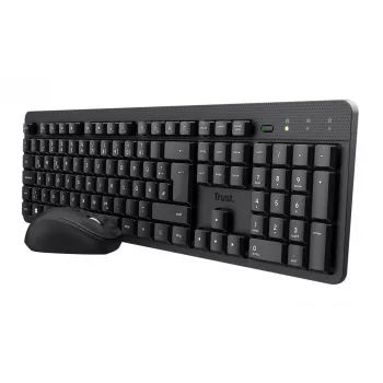 Trust TKM-360 teclado rato incluído escritório RF Wireless QWERTZ alemão preto