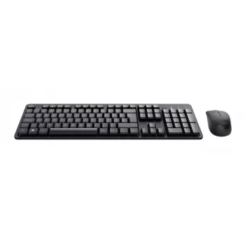 Trust TKM-360 teclado rato incluído escritório RF Wireless QWERTZ alemão preto