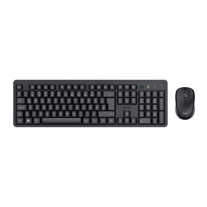 Trust TKM-360 teclado rato incluído escritório RF Wireless QWERTZ alemão preto