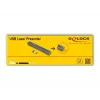 DeLOCK apresentador laser USB sem fios USB RF telecomando ponteiro laser vermelho