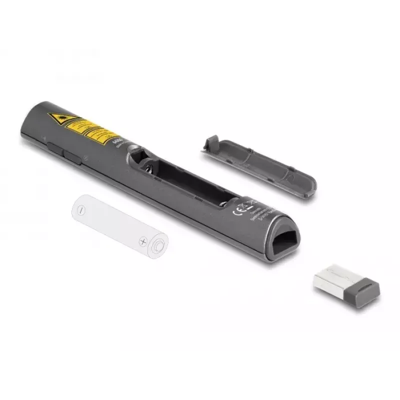 DeLOCK apresentador laser USB sem fios USB RF telecomando ponteiro laser vermelho