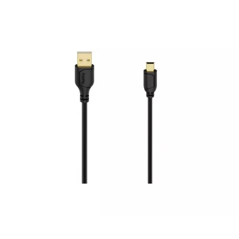 Hama 00074262 cabo USB USB 2.0 0,75 m USB A Mini-USB B preto