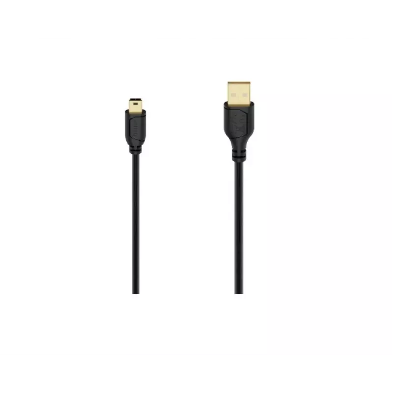 Hama 00074262 cabo USB USB 2.0 0,75 m USB A Mini-USB B preto