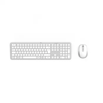 Hama WKM-550 Teclado e rato incluído Home/Office RF Wireless + Bluetooth QWERTZ alemão cinzento, branco