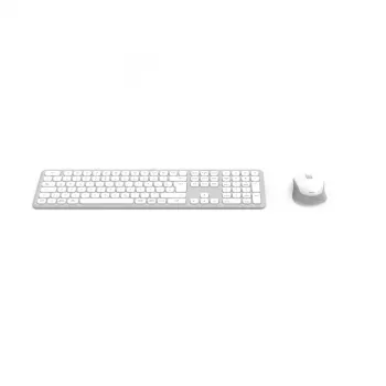 Hama WKM-550 Teclado e rato incluído Home/Office RF Wireless + Bluetooth QWERTZ alemão cinzento, branco
