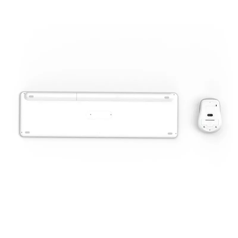 Hama WKM-550 00173066 conjunto de teclado e rato multidispositivo, sem fios, RF + Bluetooth, QWERTZ alemão, branco
