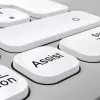 Hama WKM-550 00173066 conjunto de teclado e rato multidispositivo, sem fios, RF + Bluetooth, QWERTZ alemão, branco