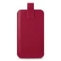 Hama 00137097 bolsa universal para telemóveis até 16,0 x 8,9 x 1,2 cm, couro sintético, vermelha