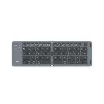 Hama Travel 450 QWERTZ alemão Bluetooth preto, cinzento-escuro