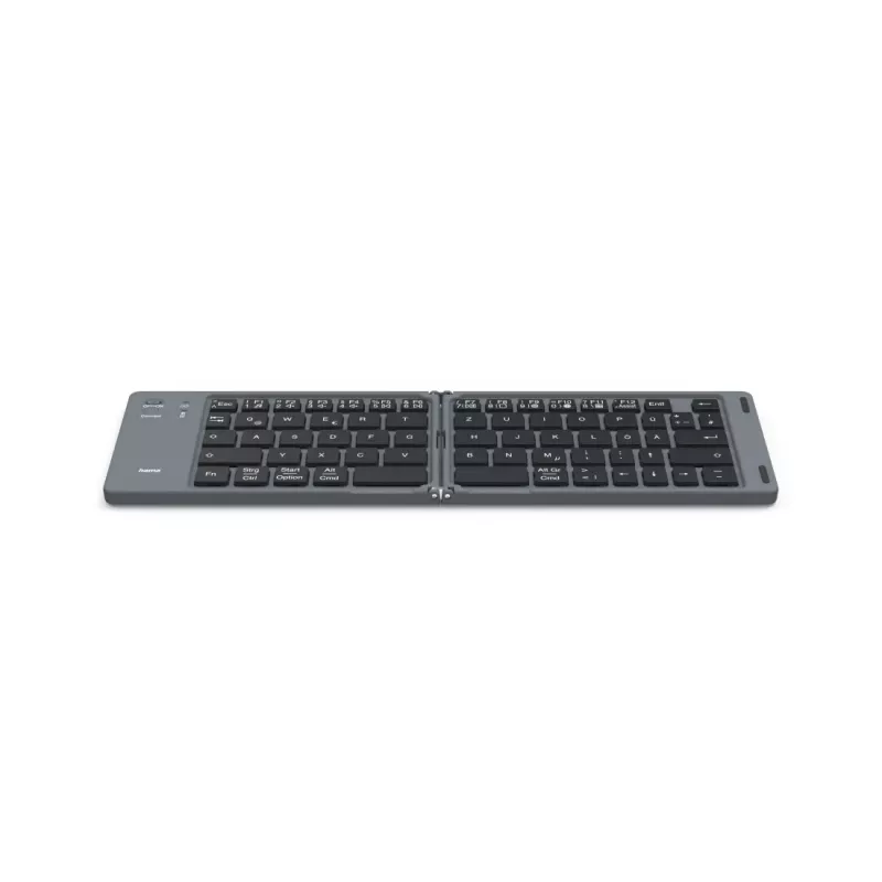 Hama Travel 450 QWERTZ alemão Bluetooth preto, cinzento-escuro