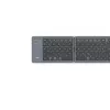 Hama Travel 450 QWERTZ alemão Bluetooth preto, cinzento-escuro