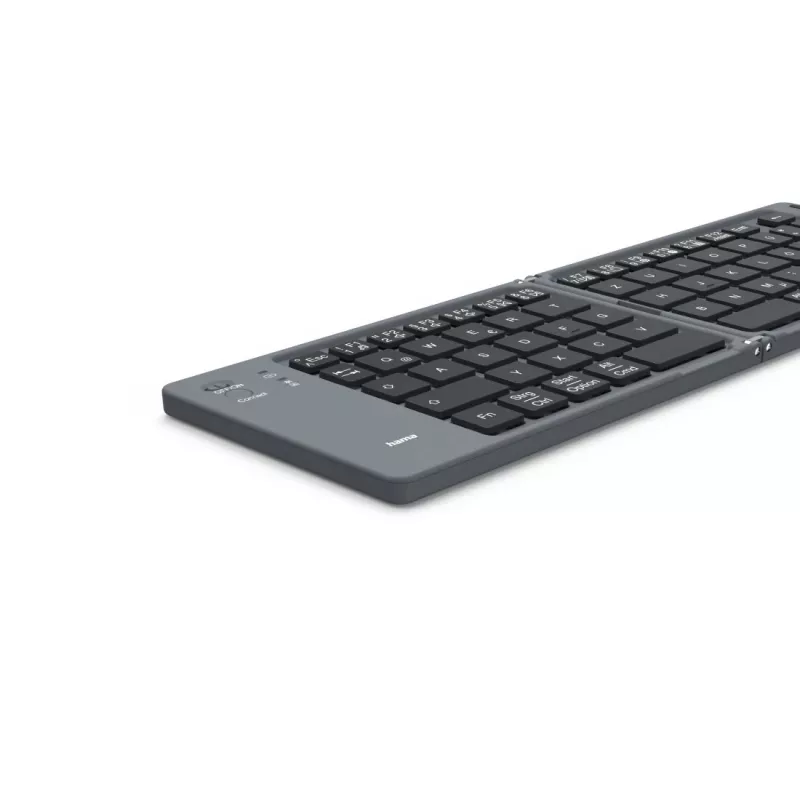 Hama Travel 450 QWERTZ alemão Bluetooth preto, cinzento-escuro