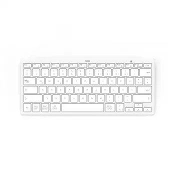 Hama Travel 400 QWERTZ alemão Bluetooth cinzento, branco