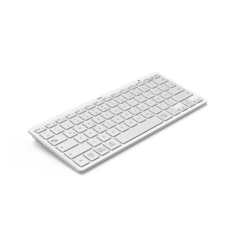 Hama Travel 400 QWERTZ alemão Bluetooth cinzento, branco