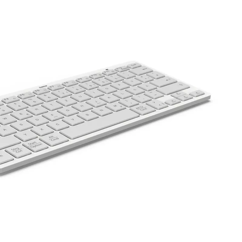Hama Travel 400 QWERTZ alemão Bluetooth cinzento, branco