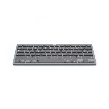 Hama Travel 400 QWERTZ alemão Bluetooth preto, cinzento-escuro