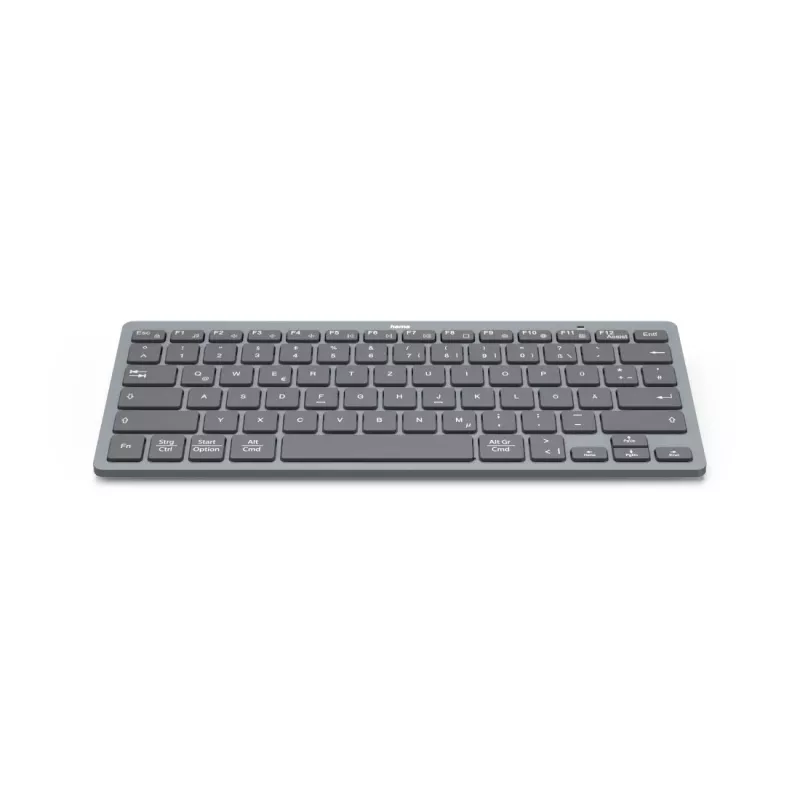 Hama Travel 400 QWERTZ alemão Bluetooth preto, cinzento-escuro