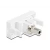 DeLOCK módulo Easy 45 tomada jack de 3,5 mm de 3 pinos fêmea para fêmea, branco (90848)