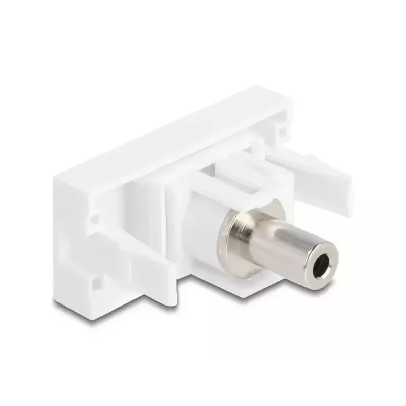 DeLOCK módulo Easy 45 tomada jack de 3,5 mm de 3 pinos fêmea para fêmea, branco (90848)