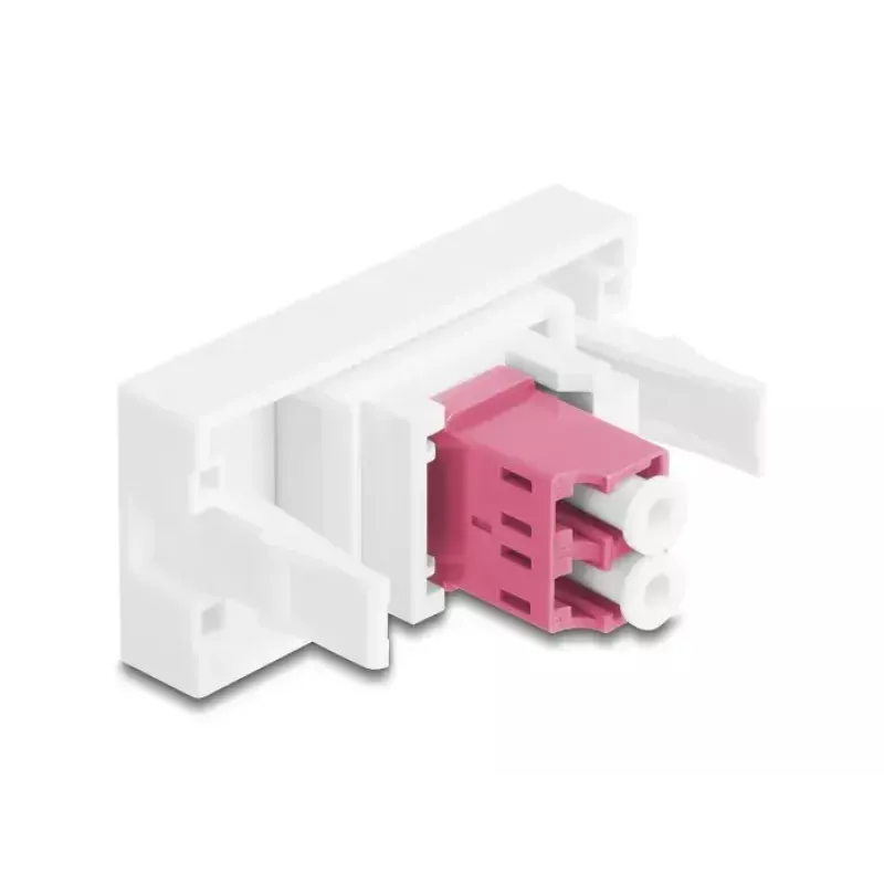 Adaptador de fibra ótica DeLOCK 90846 LC multimodo 1 unid. violeta branco