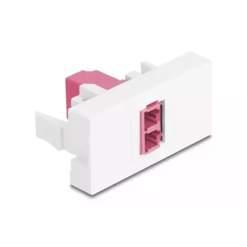 Adaptador de fibra ótica DeLOCK 90846 LC multimodo 1 unid. violeta branco