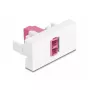 Adaptador de fibra ótica DeLOCK 90846 LC multimodo 1 unid. violeta branco
