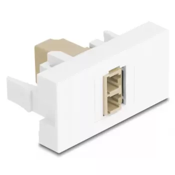 Adaptador de fibra ótica DeLOCK 90840 LC multimodo 1 unid. bege branco