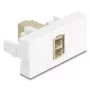 Adaptador de fibra ótica DeLOCK 90840 LC multimodo 1 unid. bege branco