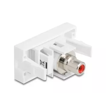 Módulo Keystone DeLOCK 90857 RCA Vermelho Branco 22,5 mm 45 mm 33 mm