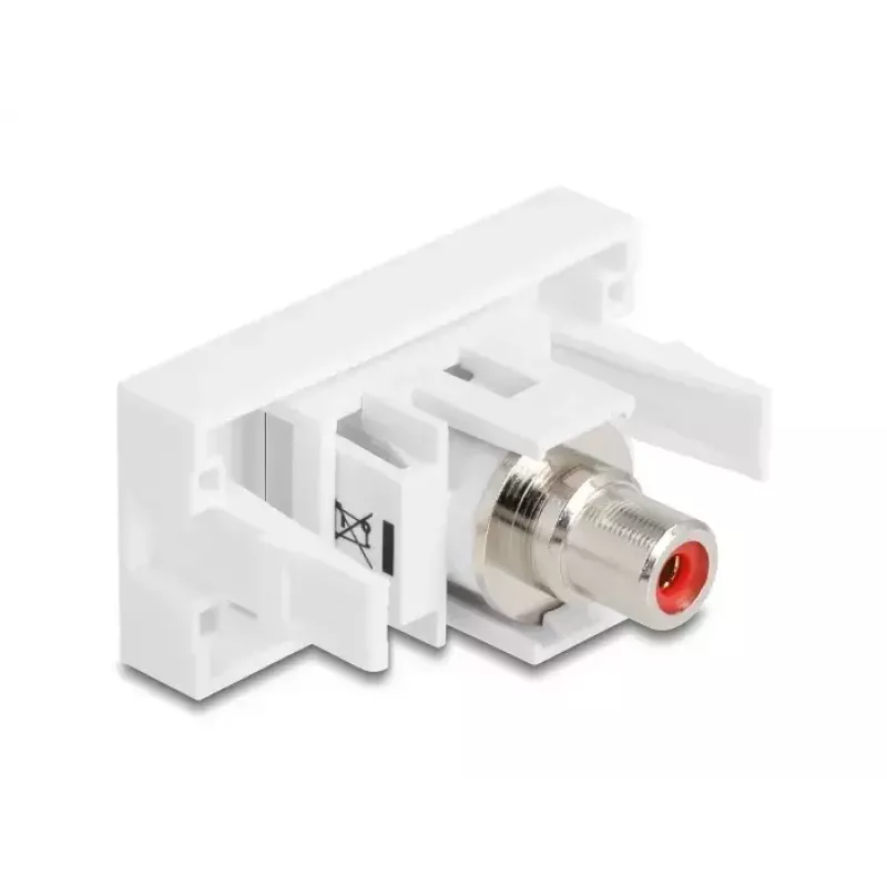 Módulo Keystone DeLOCK 90857 RCA Vermelho Branco 22,5 mm 45 mm 33 mm