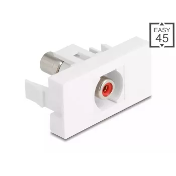 Módulo Keystone DeLOCK 90857 RCA Vermelho Branco 22,5 mm 45 mm 33 mm