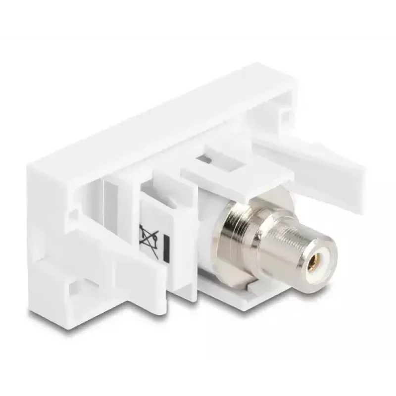 Módulo Keystone DeLOCK 90858 Plano Branco Conector RCA 1