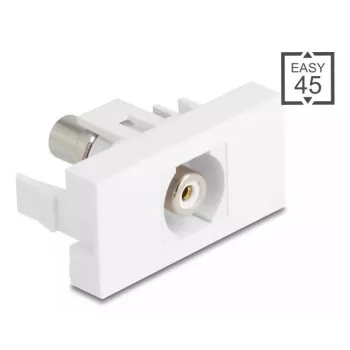Módulo Keystone DeLOCK 90858 Plano Branco Conector RCA 1