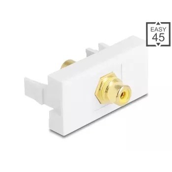 Módulo Keystone DeLOCK 90859 Conector RCA Branco Amarelo