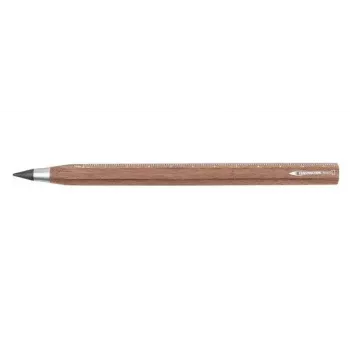Lápis mecânico TROIKA CONSTRUCTION ENDLESS WALNUT HB castanho metal madeira