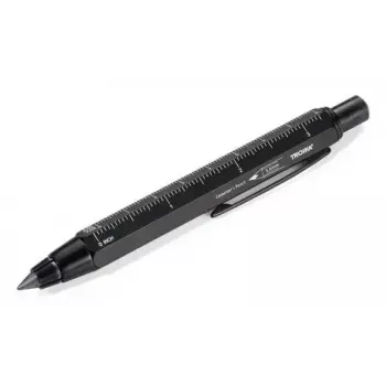 Lápis mecânico TROIKA ZIMMERMANN 5,6 mm HB preto latão