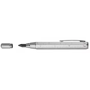 Lápis mecânico TROIKA ZIMMERMANN 5,6 mm HB prateado latão