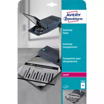 Folhas transparentes A4 Avery 3562