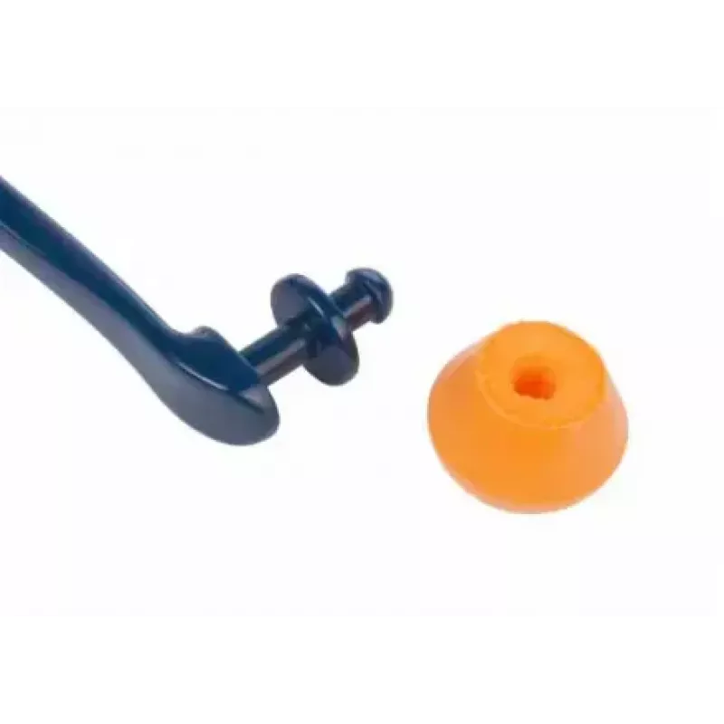 3M 1310 protetor auricular com arco, arco azul, tampões laranja