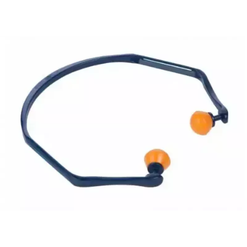 3M 1310 protetor auricular com arco, arco azul, tampões laranja
