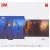 3M 1310 protetor auricular com arco, arco azul, tampões laranja