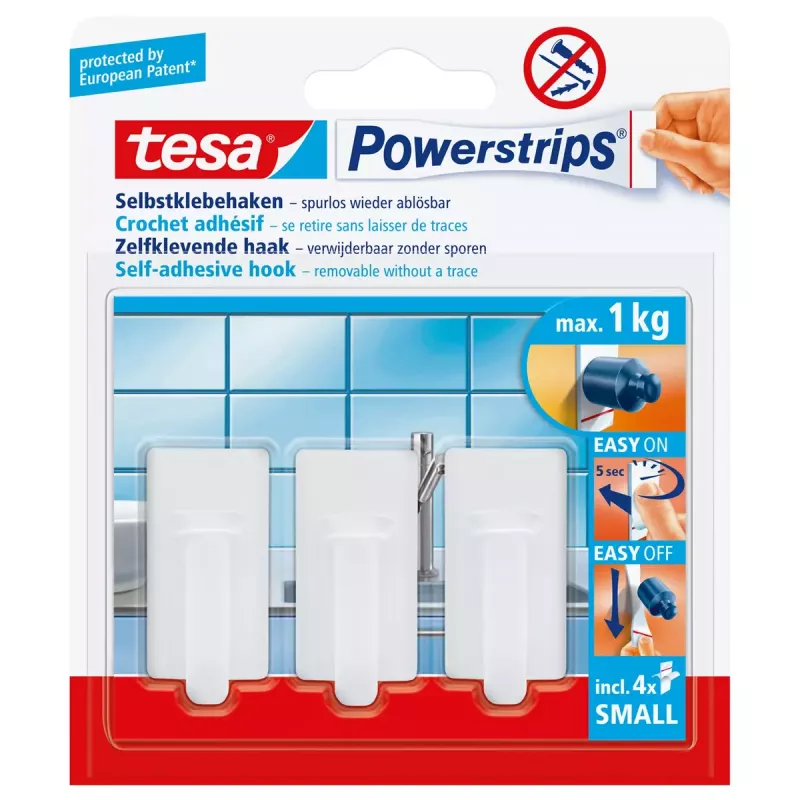 Crochet para toalhas TESA Powerstrips 57533-00016-00