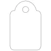 Etiquetas não adesivas APLI 07009 200 unidades branco retangular 1,5x2,4 cm