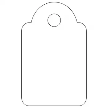 Etiquetas não adesivas APLI 07009 200 unidades branco retangular 1,5x2,4 cm