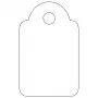 Etiquetas não adesivas APLI 07009 200 unidades branco retangular 1,5x2,4 cm